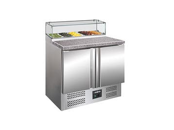 SARO Pizzawerkbank met glasvitrine - PS 200 G, Verzenden, Nieuw in verpakking, Koelen en Vriezen