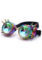 Goggles Steampunk Bril Spikes Oliekleurig Montuur Caleidosco, Kleding | Dames, Carnavalskleding en Feestkleding, Ophalen of Verzenden