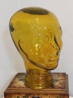 Mannequin - Cabeza figura vidrio uranio - Glas, recycling