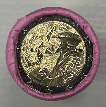 Slovenië. 2 Euro 2022 Erasmus (25 pieces) in roll (Zonder
