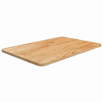 vidaXL Wastafelblad 60x40x1,5cm behandeld massief hout, Verzenden, Nieuw, Bruin