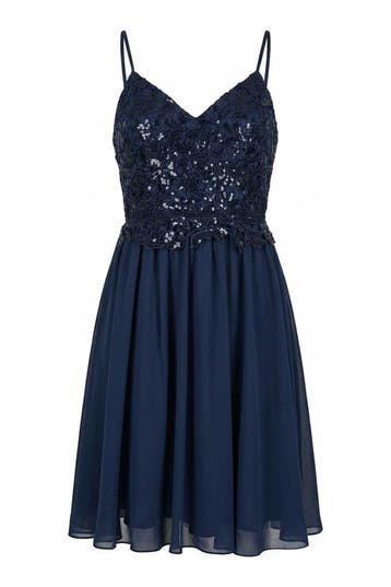 Laona Jurk in maat 42 Blauw, Laona, Verzenden, Zo goed als nieuw, Blauw