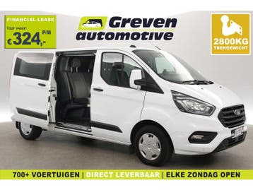 Ford Transit Custom 2.0 TDCI L2H1 | DC | 6 Zits | 2800kg, Wit, Nieuw, Ford, Lease