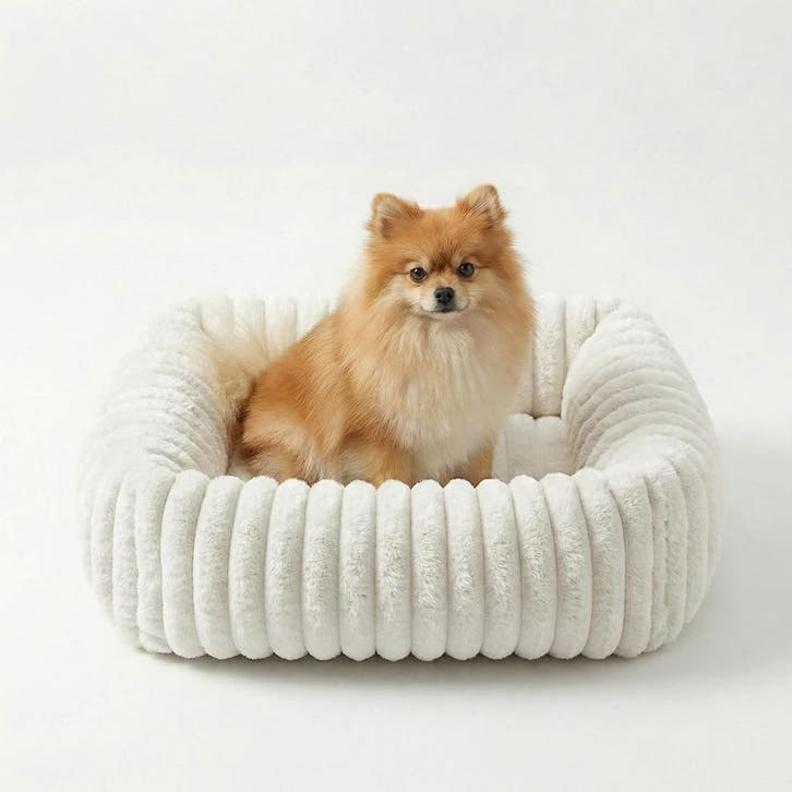 Luxe Hondenmand Wit L | 47% Korting | Antislip, Dieren en Toebehoren, Hondenmanden, Nieuw, Pluche, Ophalen of Verzenden