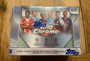 2025/26 Topps Chrome Parallel card, Insert card, Gesigneerde, Nieuw