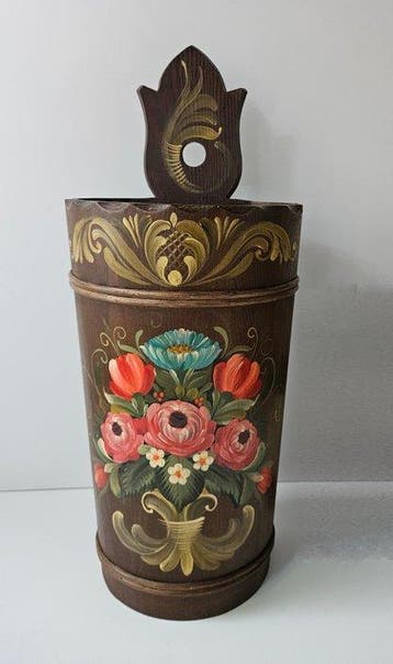 Beierse Boerenvolkskunst Paraplubak - Rek - Hout