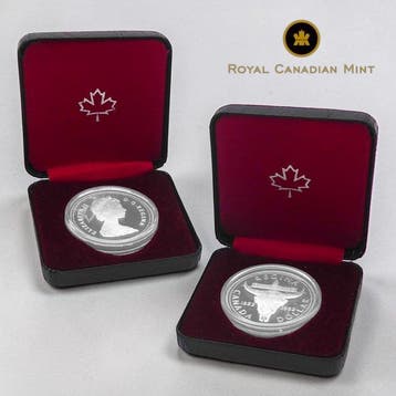 Canada. 1 Dollar 1982, Proof Set x 2 (Zonder minimumprijs)