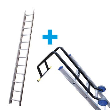 Solide Dakladder 4, 5 en 6 meter, compleet, Verzenden, Nieuw