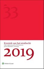 9789013158632 Kroniek van het strafrecht 2019 | Tweedehands, Verzenden, Zo goed als nieuw, H.J.B. Sackers