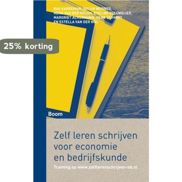 Zelf leren schrijven voor economie en bedrijfskunde, Verzenden, Zo goed als nieuw, Margriet Ackermann