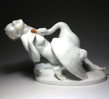 Herend - István Lrinc (1901–1985) - sculptuur, Art Deco
