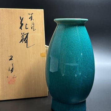 Vaas - Keramiek, Kyo wear , Ice-crack Glaze - Japan - Koyo