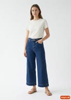 H&M Jeans Dames maat W25 / L25 Blauw Vintage, Ophalen of Verzenden, Nieuw