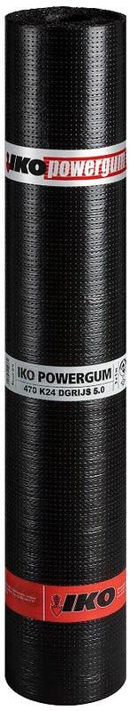 IKO Powergum 470K24 donkergrijs 5.0 x 1 mtr., Ophalen of Verzenden, Nieuw