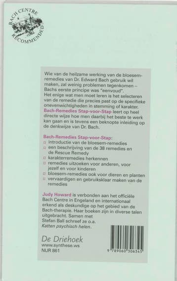 Bach-bloesem-remedies stap-voor-stap 9789060306345, Verzenden, Zo goed als nieuw, Judy Ramsell Howard