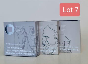 Kroatië. 2 Euro 2024/2025 (3 coins) Proof (Zonder