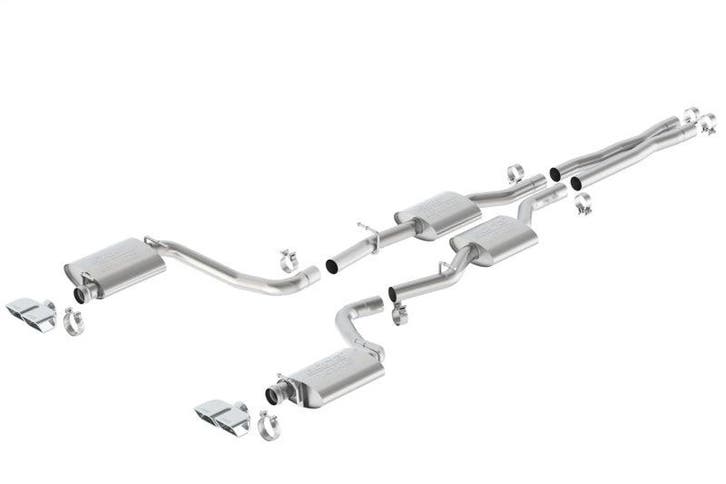 Borla 15-16 Dodge Challenger R/T 5.7L Dual Rectangle Angle, Auto-onderdelen, Uitlaatsystemen, Ophalen of Verzenden