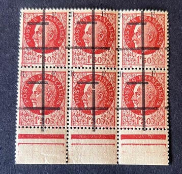 Frankrijk 1944 - Frankrijk bevrijding van Lille variëteit, Gestempeld