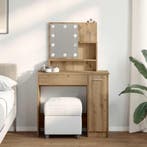vidaXL Kaptafel met LED-verlichting 86,5x35x136 cm, Huis en Inrichting, Tafels | Salontafels, Minder dan 50 cm, 50 tot 100 cm