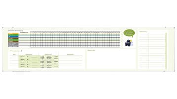 Whiteboard Bedrukt - 120 x 300 cm, Ophalen of Verzenden, Nieuw in verpakking