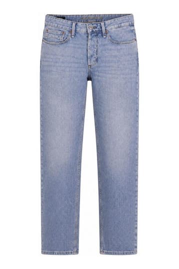 Denham Broek in maat W32 L34 Blauw, Verzenden, Zo goed als nieuw, Blauw, Denham