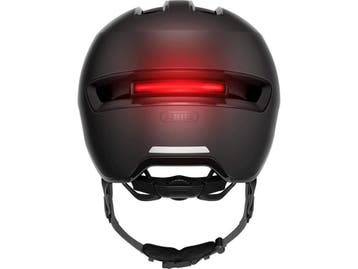 Abus HUD-Y - E-bike helm - LED achterlicht - Velvet Zwart -, Fietsen en Brommers, Fietsaccessoires | Fietshelmen, Verzenden, Zo goed als nieuw