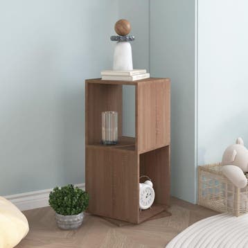 vidaXL Draaikast 34,5x34,5x75,5 cm spaanplaat sonoma eiken, Minder dan 50 cm, Verzenden, Nieuw, Minder dan 100 cm
