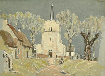 Philip Grégory Needell (1886-1974) - Village de lEssex - No, Antiek en Kunst