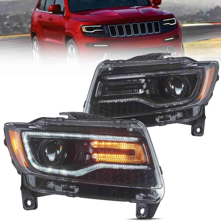 koplamp jeep grand cherokee, Auto-onderdelen, Verlichting, Nieuw, 3 maanden garantie, Jeep, Ophalen of Verzenden