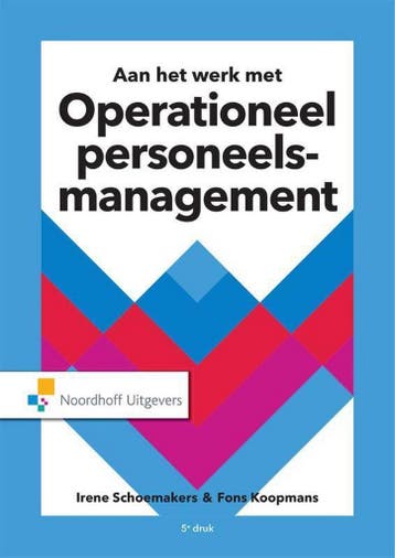 9789001891930 Operationeel personeelsmanagement, Verzenden, Zo goed als nieuw, Irene Schoemakers