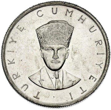 Turkije. 25 Lira 1970 - MS66