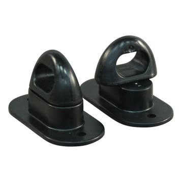 Novio Draaisluiting kunststof voor zeilring 42x22mm zwart, Ophalen of Verzenden, Nieuw