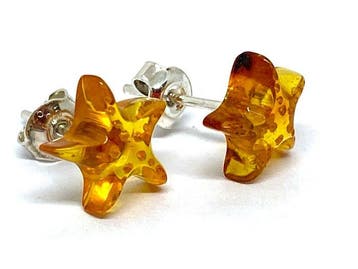 Baltische barnsteen knopoorstekers • Massief 925 Sterling, Antiek en Kunst