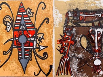Wifredo Lam (1902-1982) - Oiseau du possible & Double