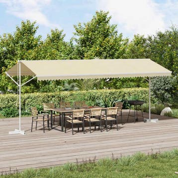 vidaXL Luifel vrijstaand 600x300 cm crème, Verzenden, Nieuw