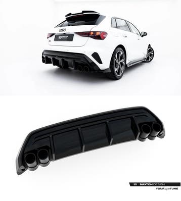 Aggressive Diffuser voor Audi A3 8Y S line Sportback Facelif, Ophalen of Verzenden