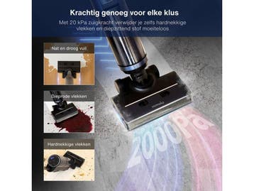 Samako Aqualis S1 - Stofzuiger met Dweilfunctie - Nat Droog, Verzenden, Zo goed als nieuw