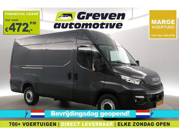Iveco Daily 35S14V 2.3 L2H2 | MARGE | Aut. | Airco |, Auto's, Bestelauto's, Automaat, Diesel, Zilver of Grijs, Iveco
