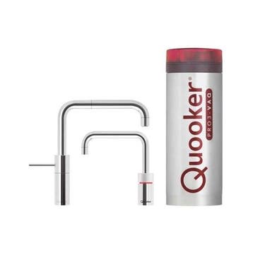 €1125 QUOOKER PRO3 NORDIC SQUARE TWINTAP CHROOM - 3NSCHRT, Ophalen of Verzenden, Nieuw