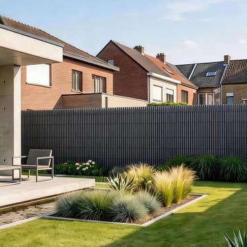 PVC Tuinscherm Cefalu 19 mm antraciet 120x300 cm casa.pro, Verzenden, Nieuw