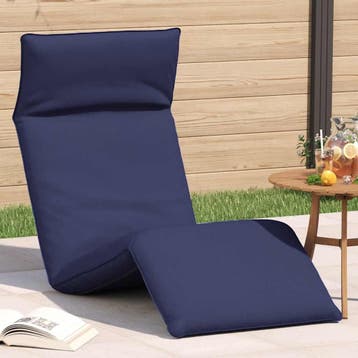 vidaXL Opvouwbare ligstoel Marineblauw 175x54x8,5 cm, Tuin en Terras, Verzenden, Nieuw
