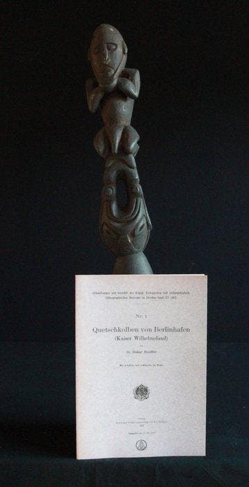 Quetschkolben uit het Berlinhafen Hinterland-West Sepik -, Antiek en Kunst, Kunst | Niet-Westerse kunst