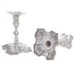 William Cafe - Kaarsenhouder (2) - .925 zilver - 1760 Cast
