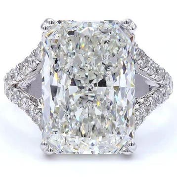 Ring - 18 karaat Witgoud - 11.02ct. tw. Diamant (Lab-grown), Sieraden, Tassen en Uiterlijk, Ringen, Nieuw