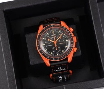 Omega x Swatch - Bioceramic MoonSwatch - Mission on Earth, Sieraden, Tassen en Uiterlijk, Horloges | Heren, Nieuw