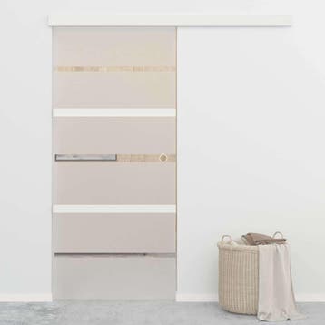 vidaXL Schuifdeur met zachte stops 90x205 cm ESG-glas en, Verzenden, Nieuw