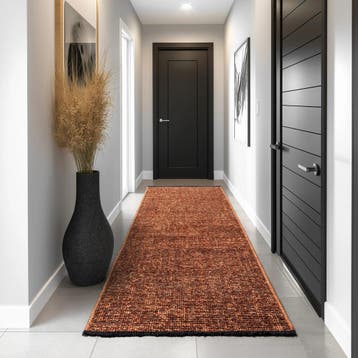 Wasbaar Vloerkleed | Space | Gemêleerd | Koper | 80x250 cm, Verzenden, Nieuw
