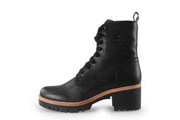 Panama Jack Veterboots in maat 40 Zwart, Verzenden, Zwart, Overige typen, Zo goed als nieuw