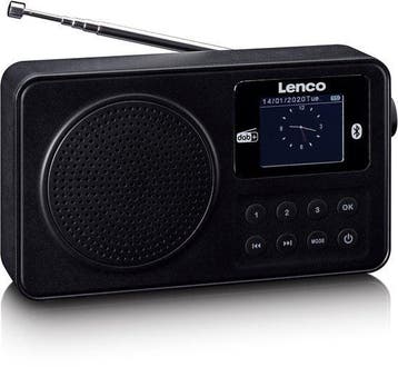 Lenco Radio met oplaadbare Batterij - Draagbare DAB+/FM Radi, Verzenden, Zo goed als nieuw