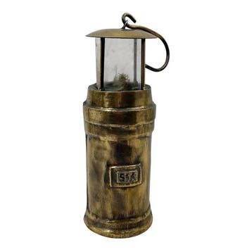 Olielamp - Antieke elektrische mijnwerkerslamp – België,